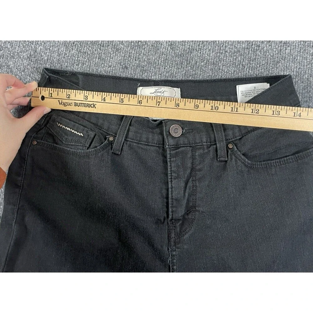 Levi's Jeans Women's 8 Black Cropped Baggy Loose Fit Pants - Picture 8 of 11